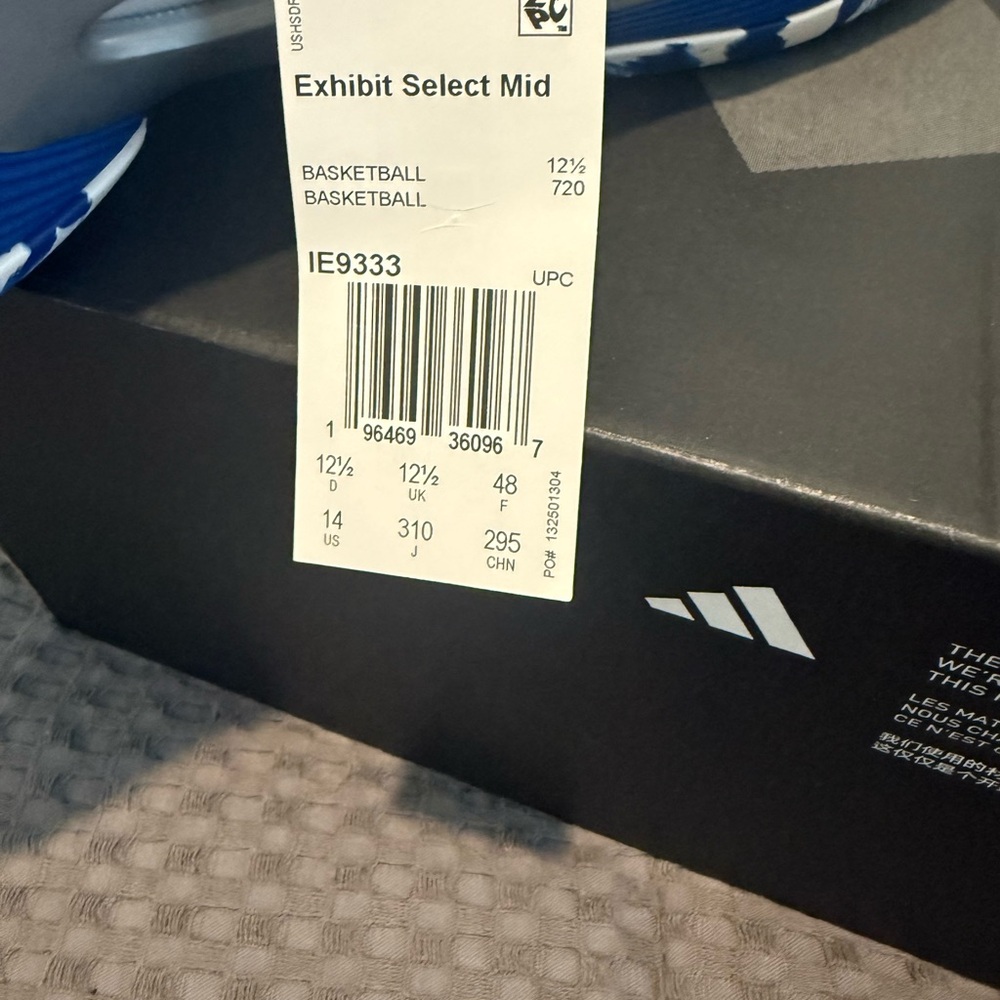 Adidas Exhibit Select Mid Women’s Basketball Shoes – White/Royal Blue (Size 14 - Picture 13 of 13